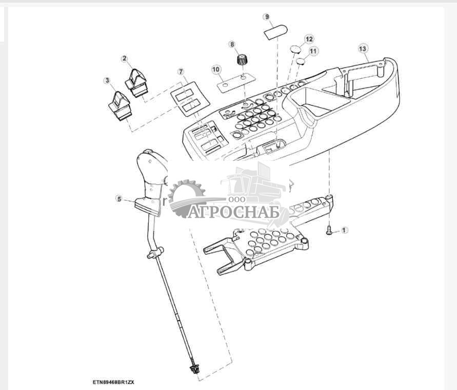 Пульт управления, CommandARM™ без синхронизатора машины 